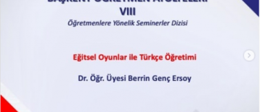 Eğitsel Oyunlar ile Türkçe Öğretimi 